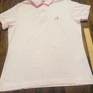 Master’s Pink Blouse with Short Sleeves and Collar